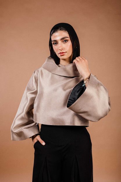 The Luna Top in Champagne