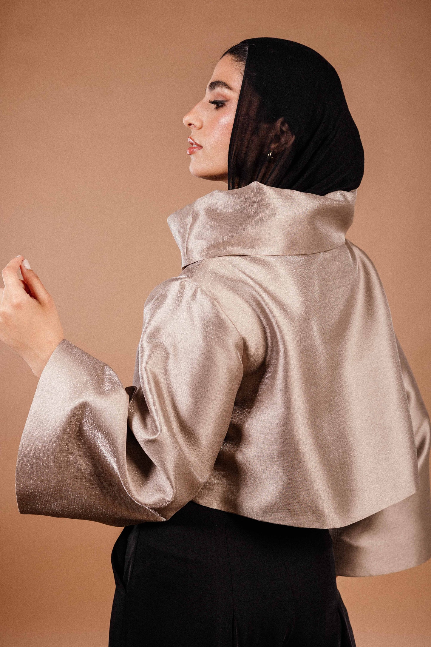 The Luna Top in Champagne