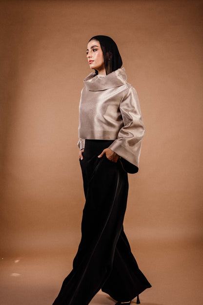 The Luna Top in Champagne