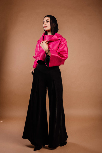 The Luna Top in Hot Pink