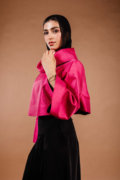 The Luna Top in Hot Pink