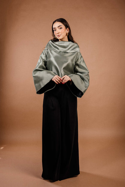 The Luna Top in Olive