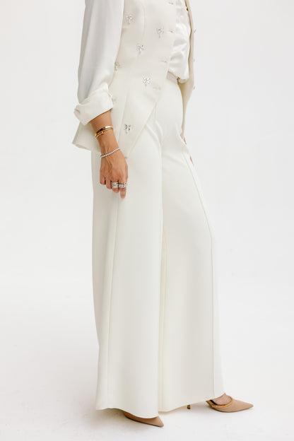 The Tailored Sculpt Pants in Off-White