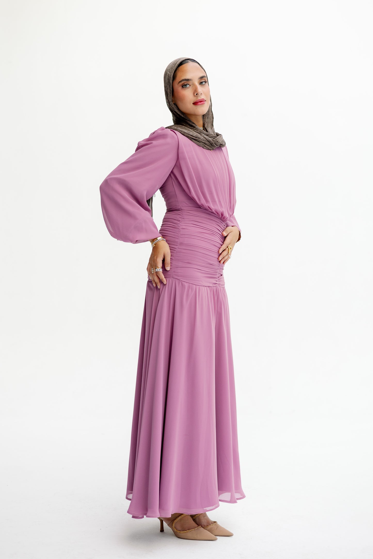 Ripple Dress in Cashmere  Sara Eltoukhy